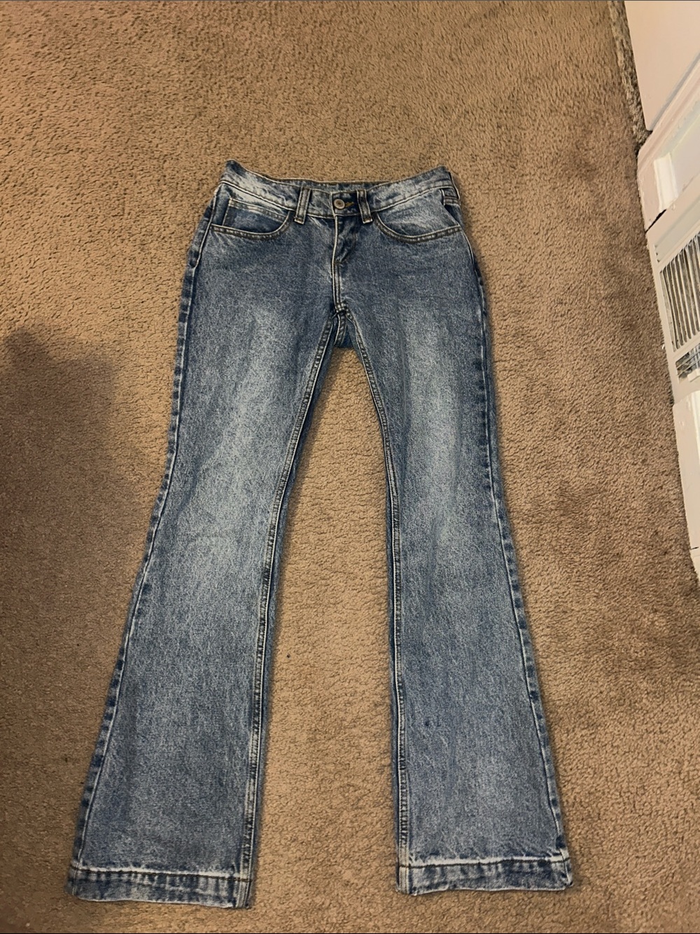 John Galt  Women's Low Rise Blue Flare Jeans
